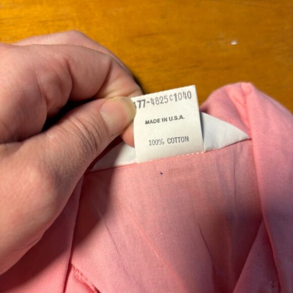 Oshkosh vintage made in USA Size 4 Button Down Pink - Picture 3 of 5